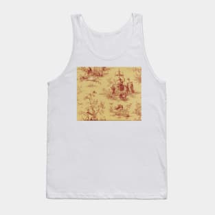 Toile de Jouy - Chinese style Tank Top